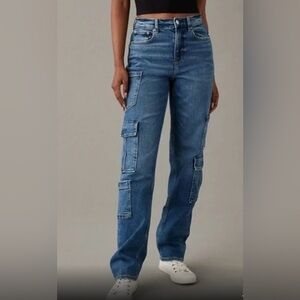 American Eagle Cargo Jeans Size 0 Regular